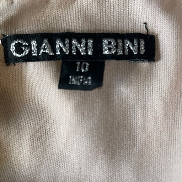 Gianni Bini Embellished Mesh Gown 10 Elegant Evening Beaded Floral HOCO Formal - Picture 2 of 13